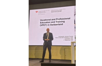 Diplomatic event at SwissSkills 2025 in Bern on 17 Sept 2025